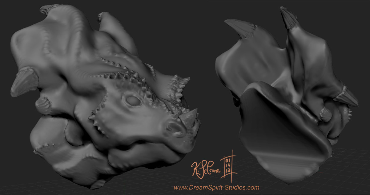 ZBrush Dinosaur Sketch