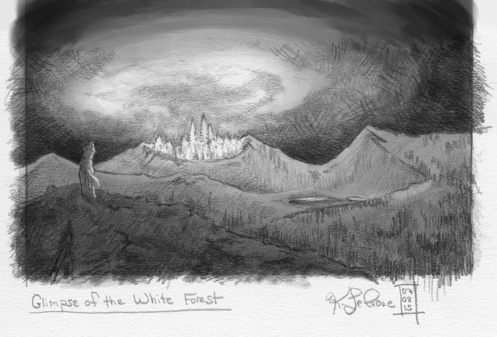 30 Day Story-Sketch Challenge: Day 3: Glimpse of.. by Dreamspirit