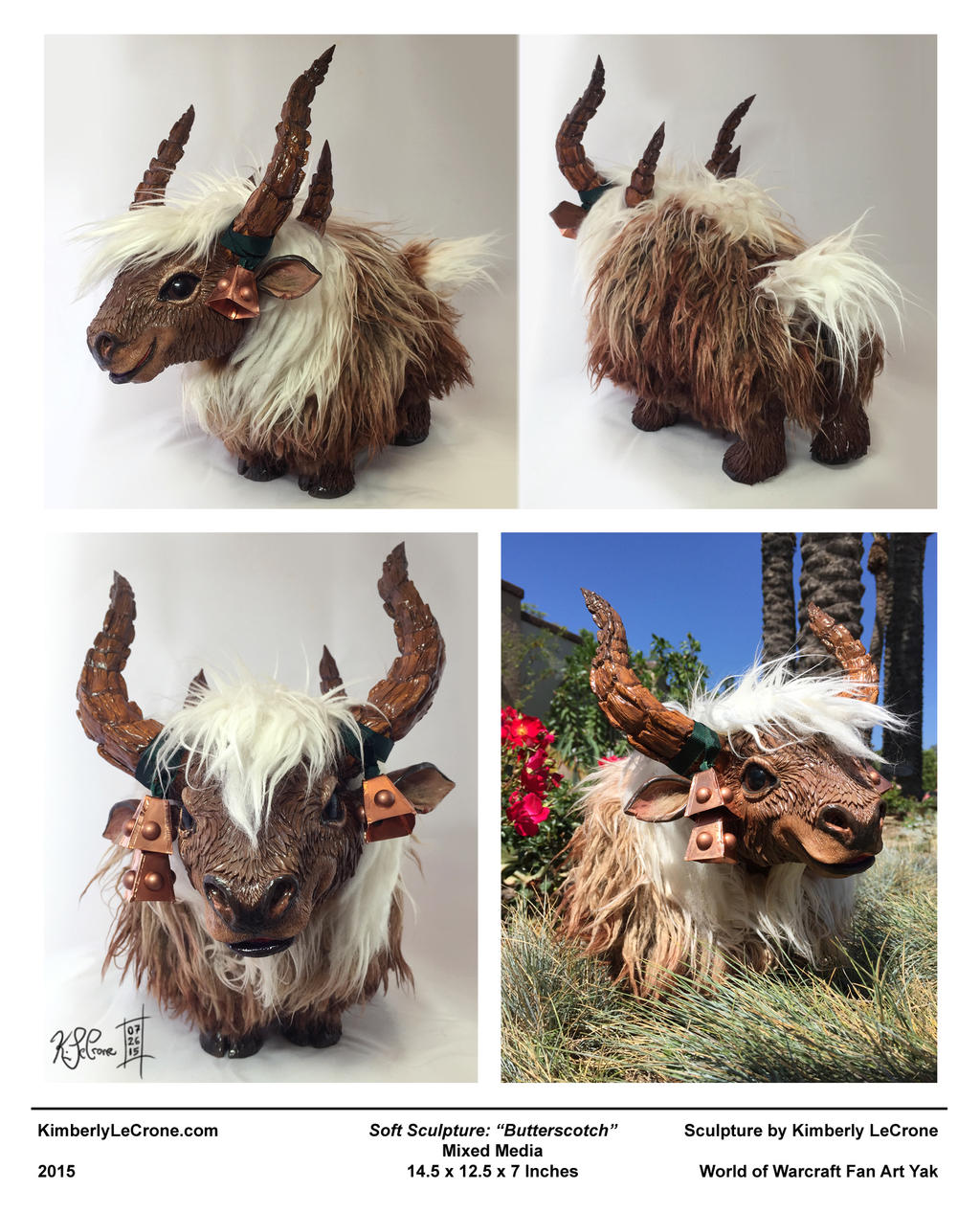 'Butterscotch' - World of Warcraft Fan Art Yak by Dreamspirit