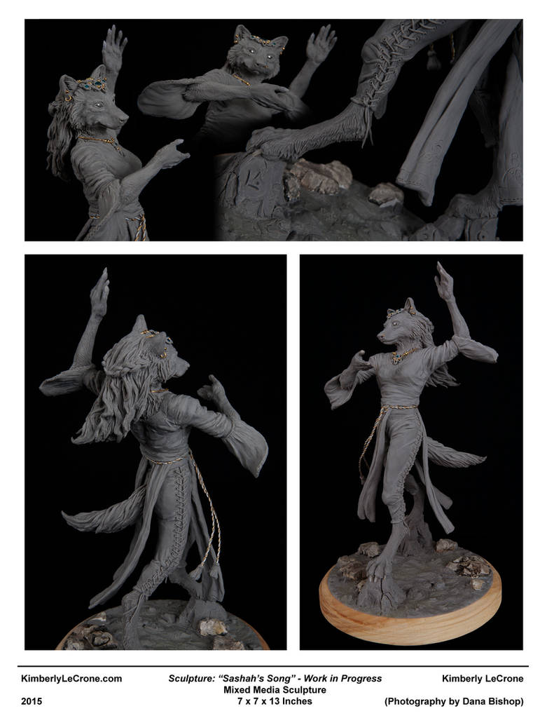 'Sashah's Song' - Mixed Media Sculpture by Dreamspirit