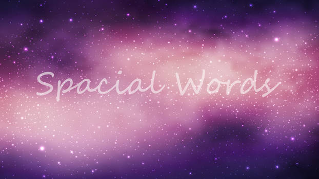 Spacial Words Banner