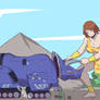 Giganta (Yyuuko) vs The Triceratops Megazord