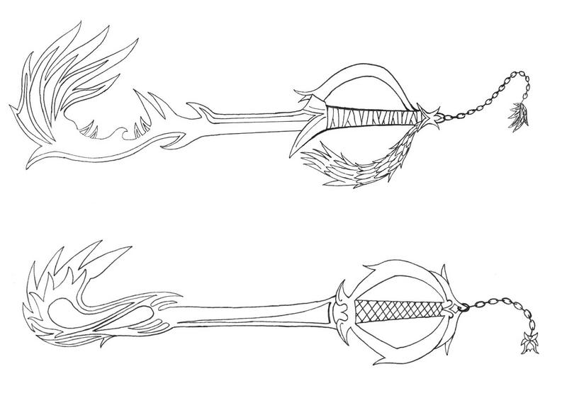 Keyblade Coloring Pages Keyblades by Zexia on DeviantArt