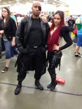 Morrigan and Nick Fury