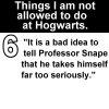 Hogwarts Rules 6