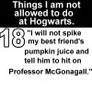 Hogwarts Rules 18