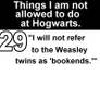 Hogwarts Rules 29