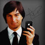Young Steve Jobs Using iPhone