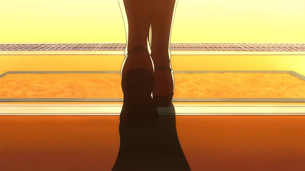 Haruhi's Sandaled Feet~ GIF