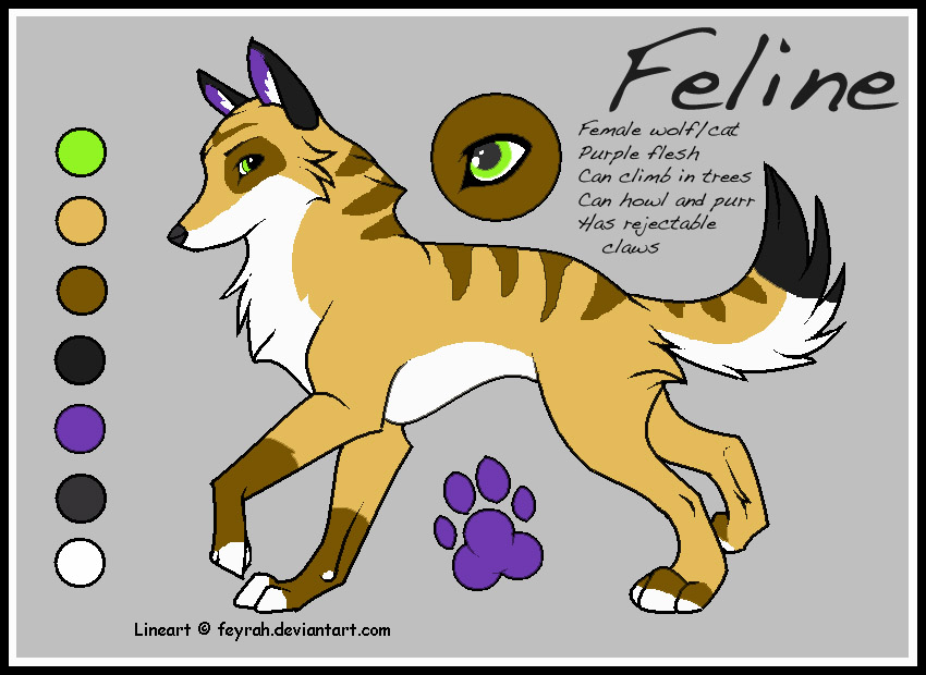 Ref sheet Feline