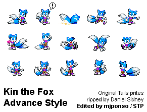 tails the fox sprites
