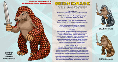 Seigniorage Cuivreux-Argente (Character Ref Sheet)