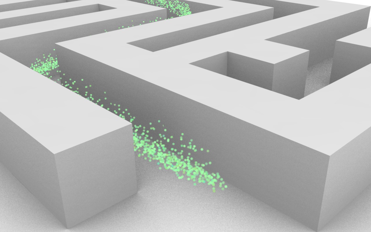 Particle Maze :Green: