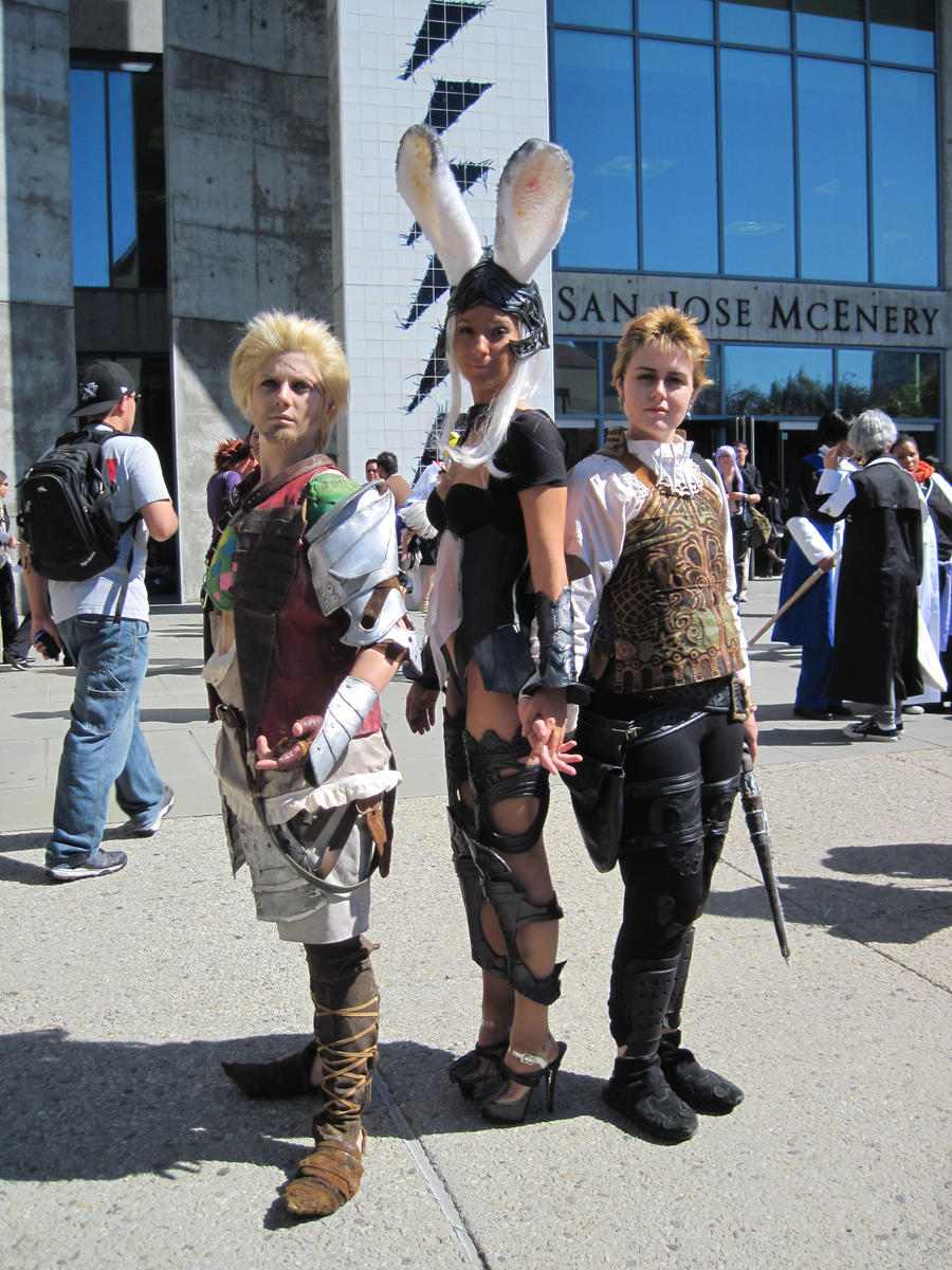 Balthier, Fran, and Basch