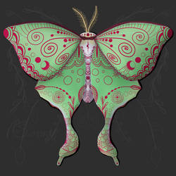 Mystic Luna Moth