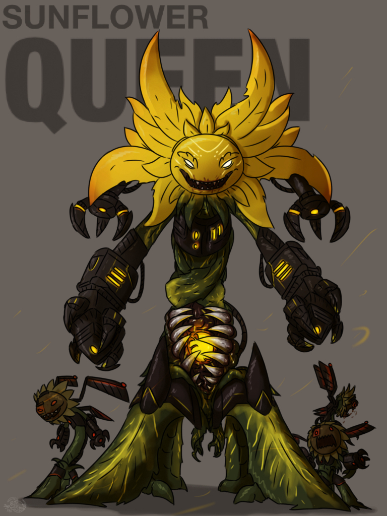 Sunflower - PvZ2 Fanart by HyperspacialArtist -- Fur Affinity [dot] net