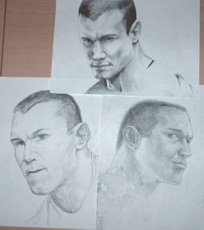 Randy Orton pencil sketches