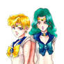 Sailor Uranus and Sailor Neptune