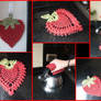 Strawberry Set Pot Holder + Table Mat