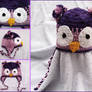 Owl earflap hat