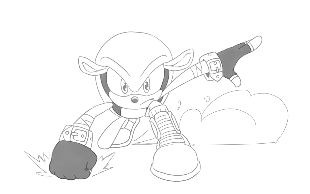 ArtStation - 👊Mighty the Armadillo Sketch👊