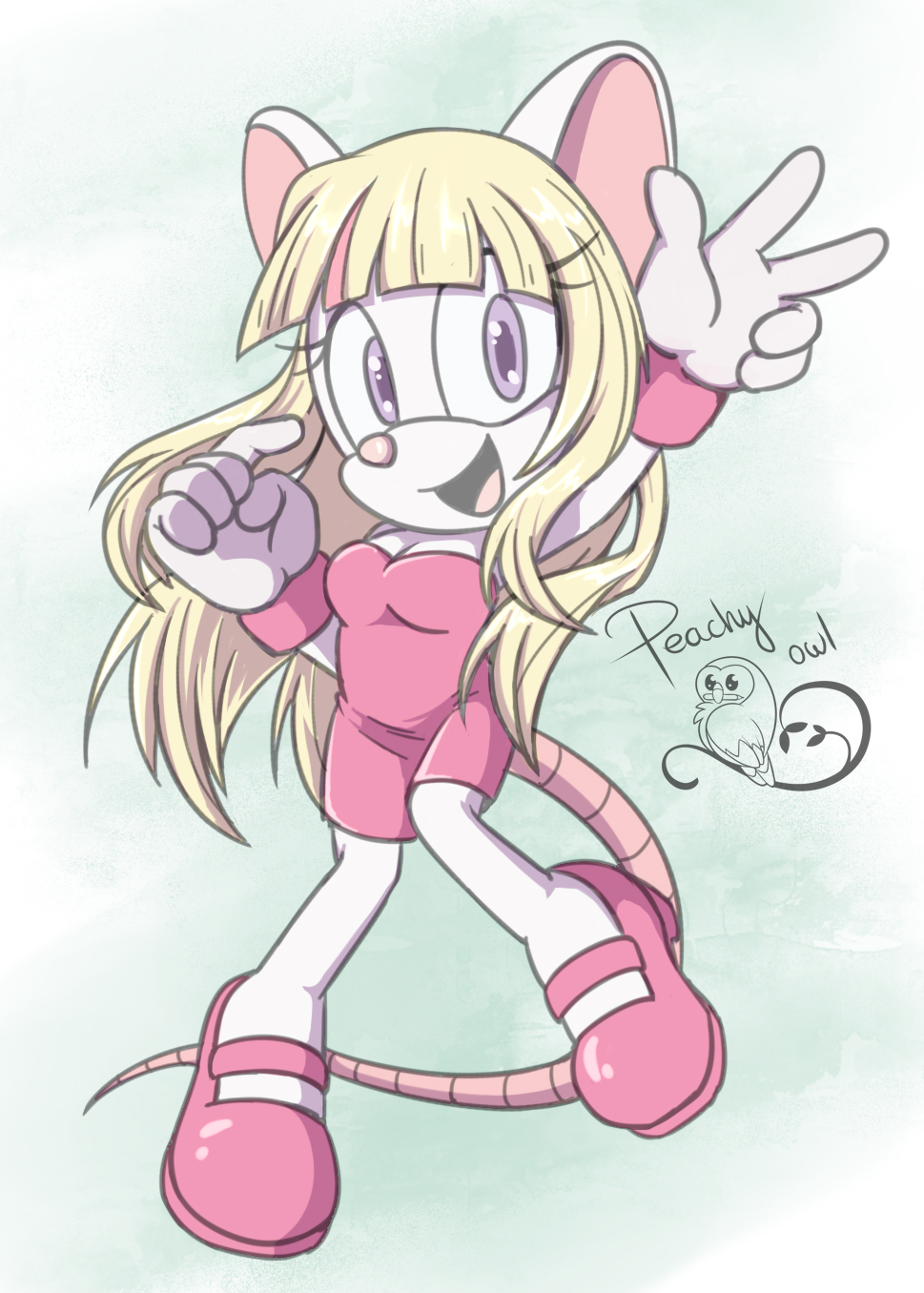 Cute Mouse Girl by PeachyOwlArt on DeviantArt