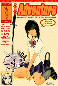 Makoto Battles The Pink Robot
