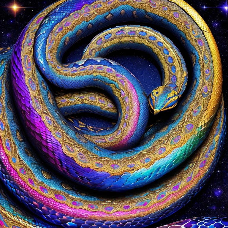 Psychedelic Python's Psychedelic Snake 1 by Damakauaii on DeviantArt