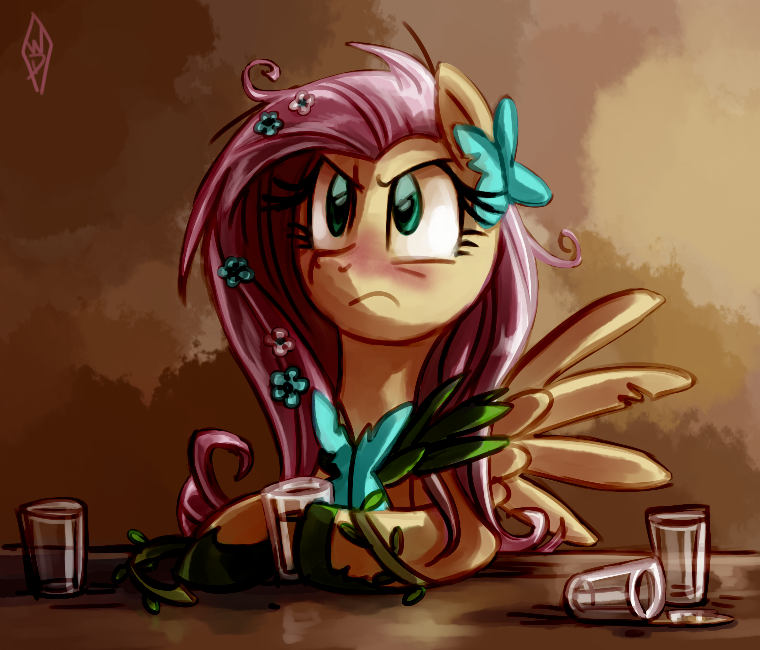 Bitter Alcoholic Fluttershy