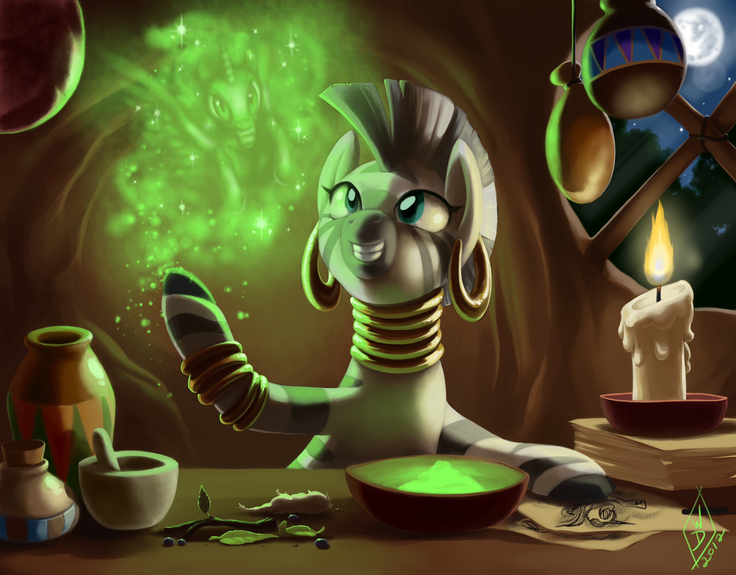 Commission: Getting Ready for Nightmare Night by WhiteDiamondsLtd