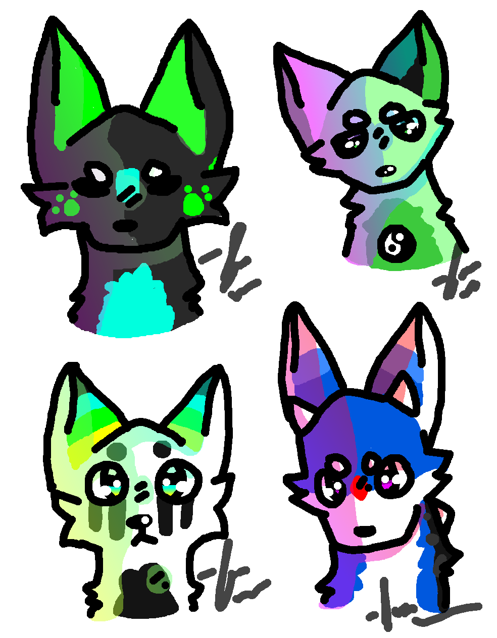 Sticker Drawing Oc OC Stickers by JessFanArtWolf on DeviantArt