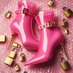 22 Hot Pink Flutes