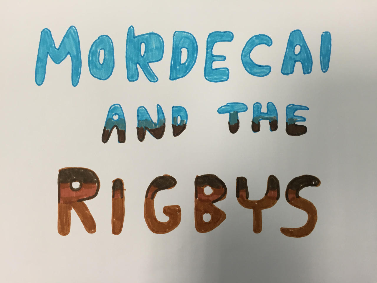 Mordecai and the Rigbys logo by TheTFArtist on DeviantArt