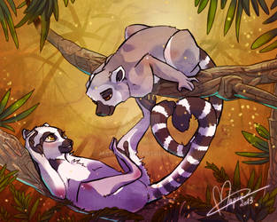 L for Lemur Love by Mapvee