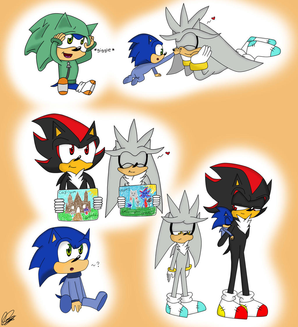 Sonic, Shadow and Silver from Sonic X by SegaFan1998 on DeviantArt