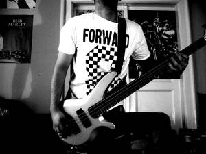 with my bass