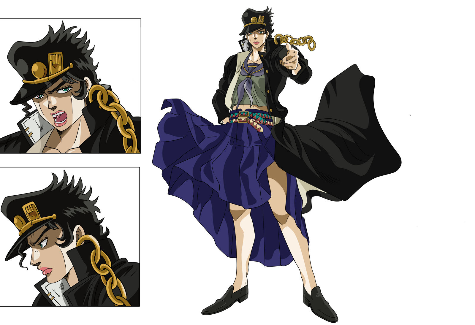 part 3 jotaro female carecter sheet by Ladyjotarokujo on DeviantArt