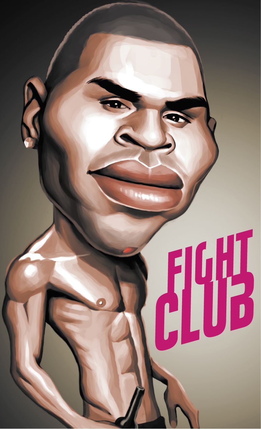 Chris Brown Caricature