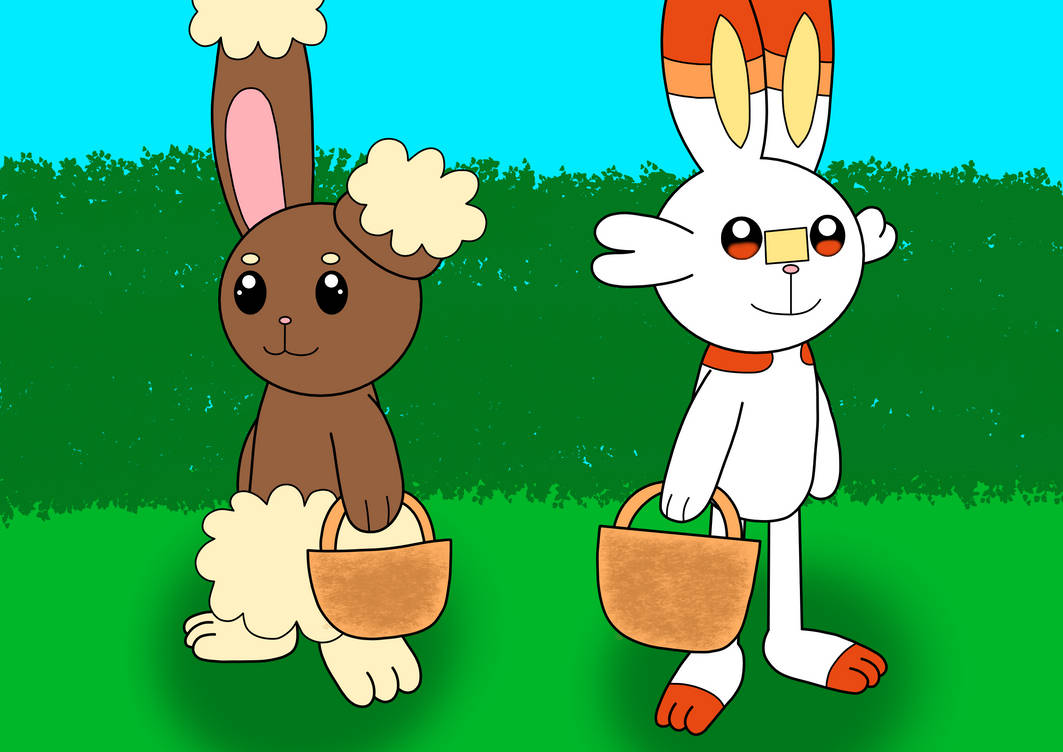 Easter bunnies by M1x0-dev on DeviantArt