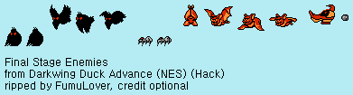 Darkwing Duck Advance (NES) (Hack) - Enemies