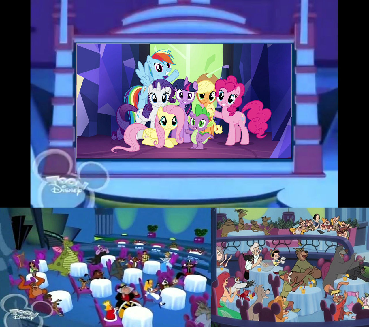 House of Mouse guests watching MLP:FiM by RetroGuy1990 on DeviantArt