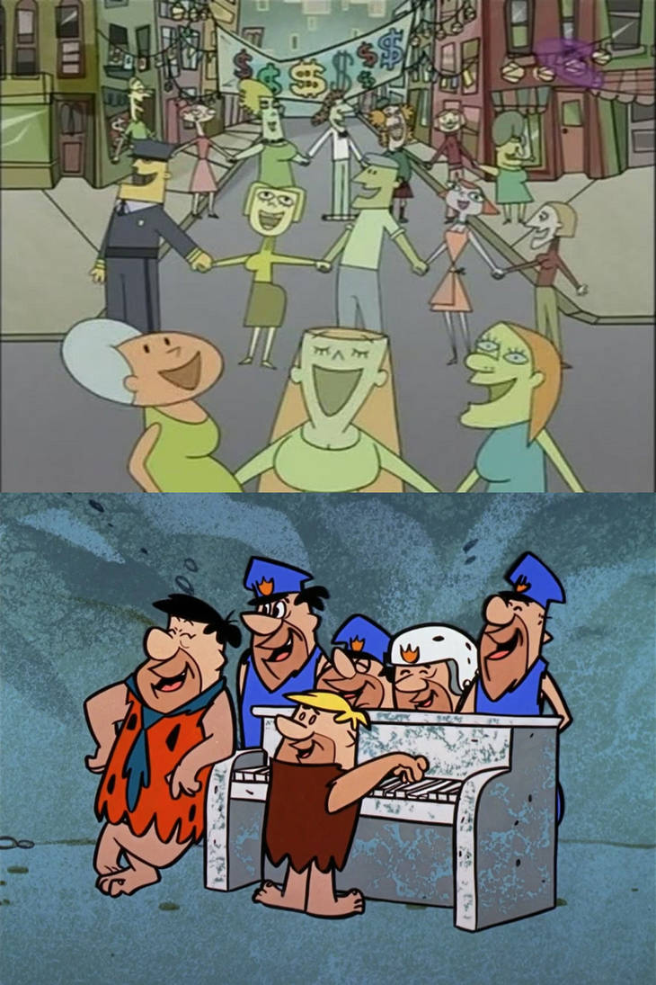 Fred, Barney and Police sing CD song by RetroGuy1990 on DeviantArt