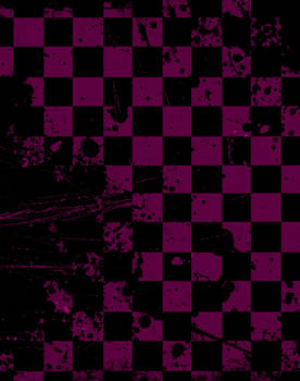 Checkerboard-damaged-purple-black