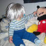 Baby Riku and Mickey plushie 2