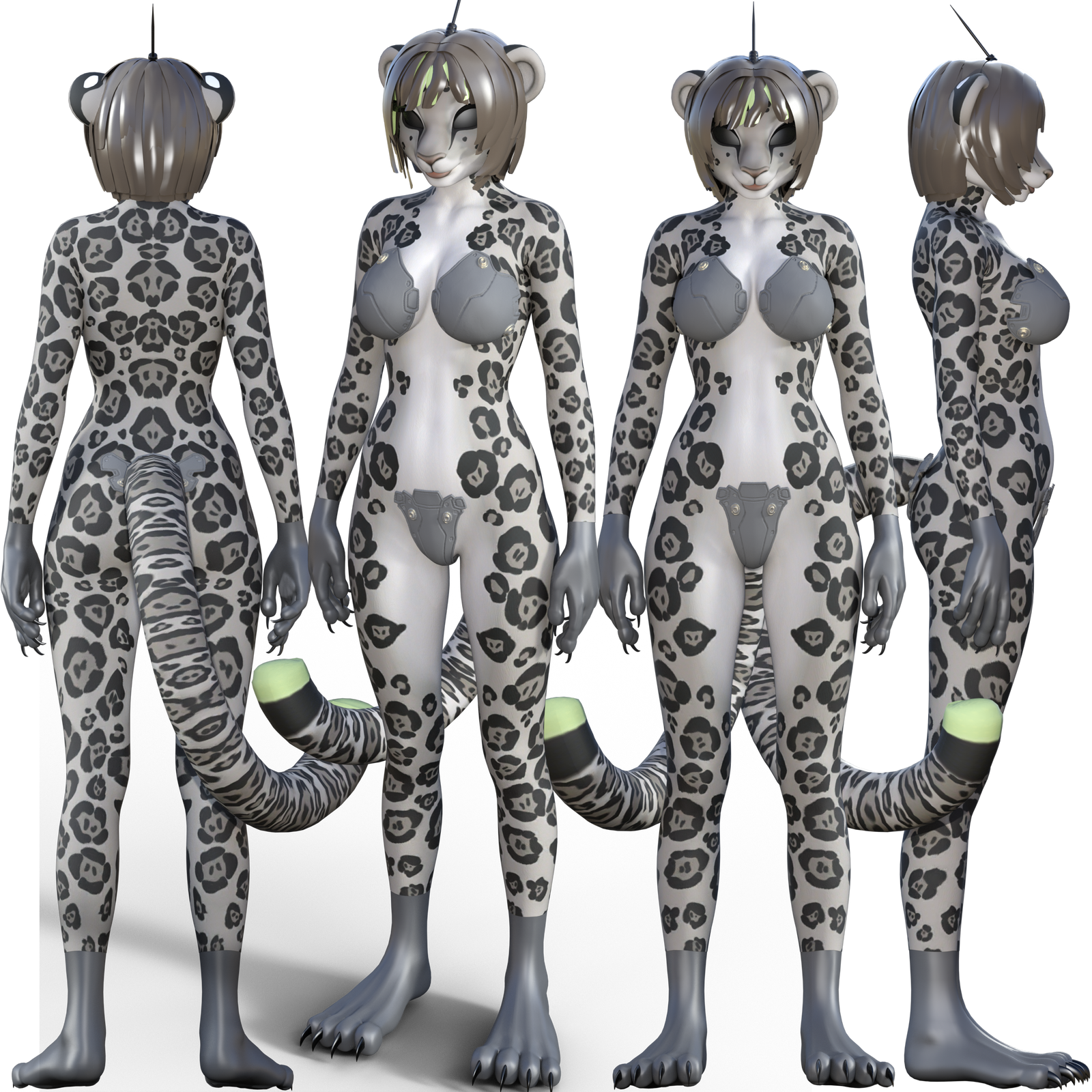Snow Leopard Felinoid Gynoid Mk II