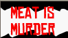 Meat is muder stamp