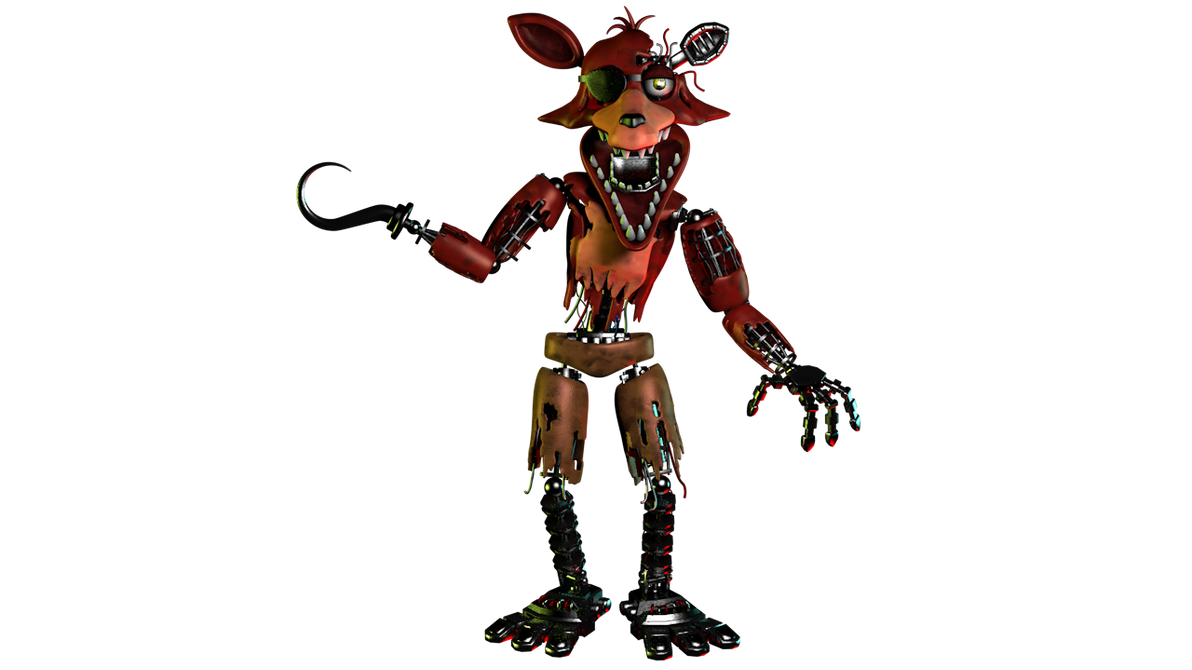 FNAF-C4D) Withered Foxy Render by TheRayan2802 on DeviantArt in 2023