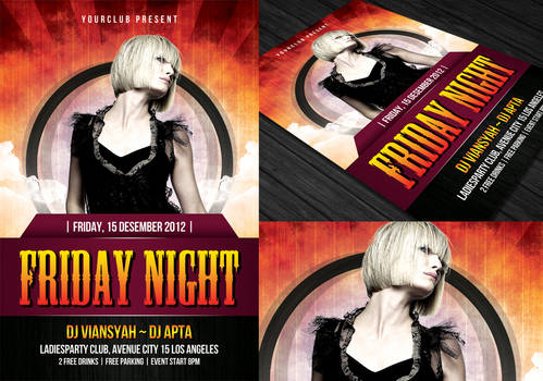 Friday Night Flyer Template