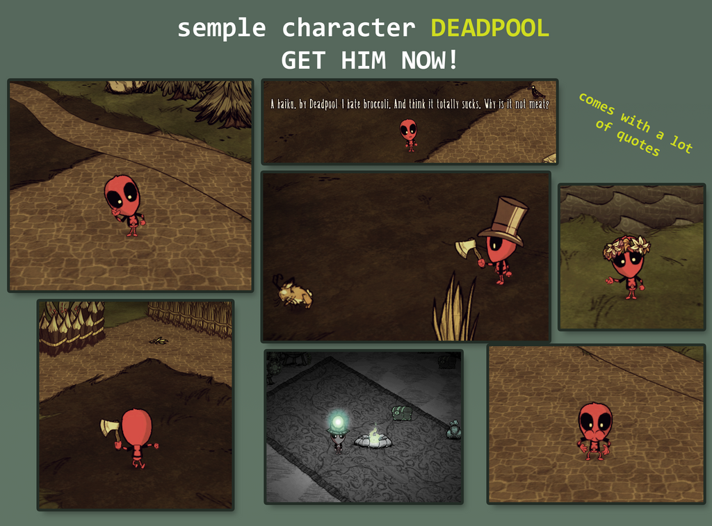 DEADPOOL Don't Starve character