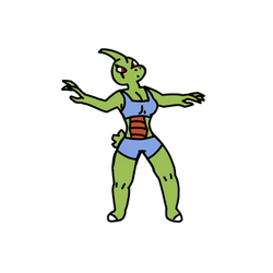 Larvitar girl